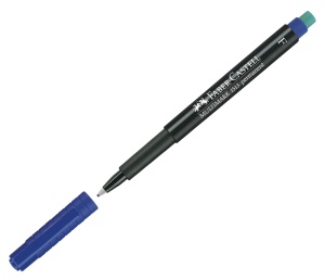 Marker Permanent Albastru F Multimark Faber-Castell - Img 2