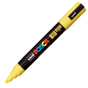 Marker UNI Posca PC-5M, varf rotund, 1.8-2.5mm, set 4 culori - Img 2
