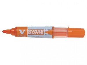Marker Whiteboard Portocaliu 6mm Varf Rotund Vboard Pilot - Img 1