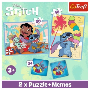 Puzzle carton 2in1 30, 48 piese Trefl Stitch, +3 ani - Img 5