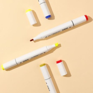 Set 12 Markere Sketching Vf. Dublu 1/7MM Cutie Plastic Color Emotion - Img 3
