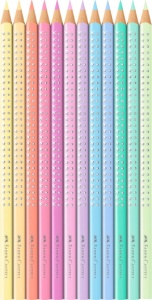 Set Cadou 12 Creioane Colorate Pastel Sparkle Faber-Castell - Img 2