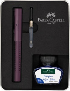 Set Cadou Stilou + Cerneala + Convertor Grip 2011 Berry Faber-Castell