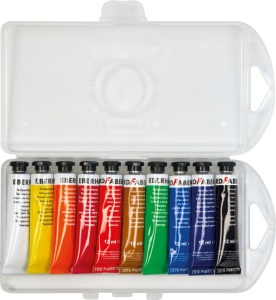 Tempera 10 Culori 12ml Cutie De Plastic Eberhard Faber - Img 3