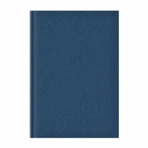 Agenda Adria A5, nedatata, hartie ivory, coperta albastra