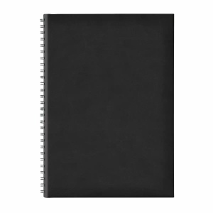 Agenda B5 TUCSON, nedatata, hartie offset alb, spira ascunsa, coperta neagră - Img 1