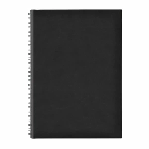 Agenda B5 TUCSON, nedatata, hartie offset alb, spira ascunsa, coperta neagră