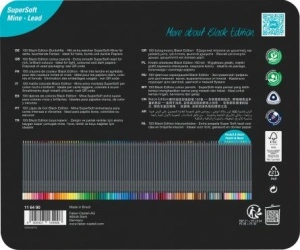 Creioane Colorate 100 Culori Black Edition Cutie Metal Faber-Castell - Img 4