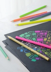 Creioane Colorate 12 Culori Speciale Grip Faber-Castell - Img 2