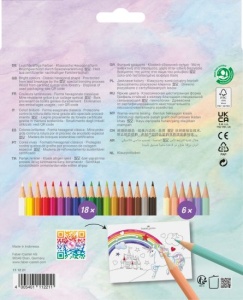 Creioane Colorate Unicorni 18+6 Culori Faber-Castell - Img 3