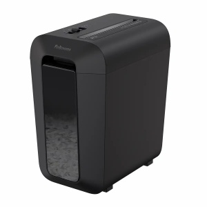 Distrugator documente Fellowes LX65, cross cut, 10 coli, negru - Img 1