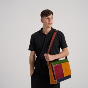 Geanta Dreptunghiulara Cu Clapa Multicolora - Img 7