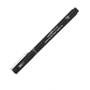 Liner 0.8mm Negru UNI PIN-200, pe baza de apa