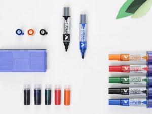 Marker Whiteboard Albastru 6mm Varf Rotund Vboard Pilot - Img 8