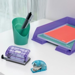 Perforator 10 Coli Model FC5 Colour Breeze Lavandă Rapid - Img 4