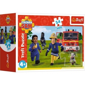 Puzzle carton 54 piese Trefl Mini - Fireman Sam, +3 ani