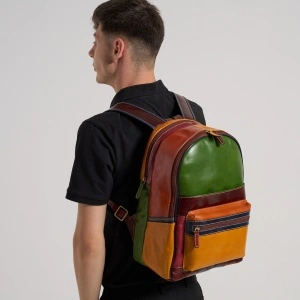 Rucsac Multicolor Cu Buzunare Aplicate - Img 8