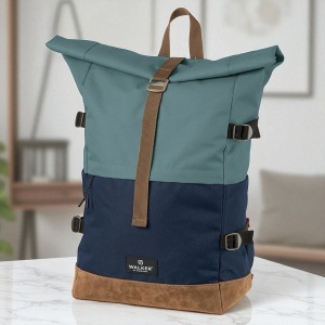 Rucsac Rollup Bicolor Gri Petrol - Bleumarin Walker