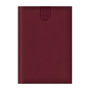Agenda 2026 Dakota A5 datata, hartie ivory, coperta brodeaux