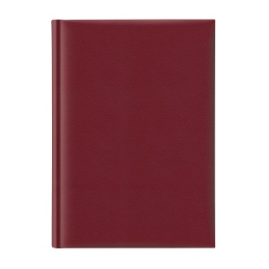 Agenda nedatata A5, hartie offset alb, coperta bordeaux