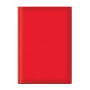 Agenda nedatata A5, hartie offset alb, coperta rosu