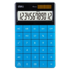Calculator Birou 12 Dig Modern Albastru Deli