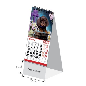 Calendar de birou Unicart mini Caini si Pisici 2025