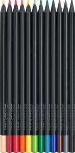 Creioane Colorate 12 Culori Black Edtion Faber-Castell - Img 2