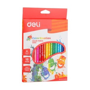 Creioane Colorate 18 Culori Color Emotions Deli