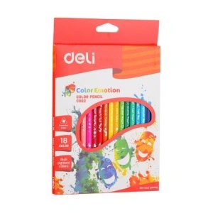 Creioane Colorate 18 Culori Color Emotions Deli