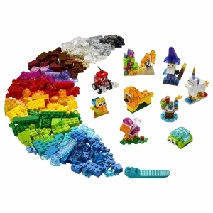 LEGO Classic, Caramizi transparente creative, 500 piese - Img 2