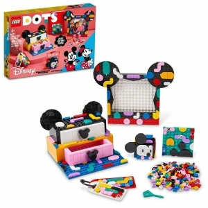 LEGO DOTS, Caseta Mickey Mouse si Minnie Mouse pentru proiecte scolare, 669 piese