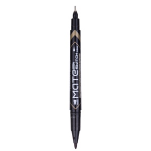 Marker CD 2 Capete 0.5/1mm Negru Deli - Img 3