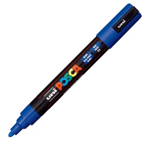 Marker UNI Posca PC-5M, varf rotund, 1.8-2.5mm, set 4 culori - Img 4
