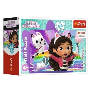 Puzzle carton 54 piese Trefl Mini - Gabby's Dollhouse, +4 ani
