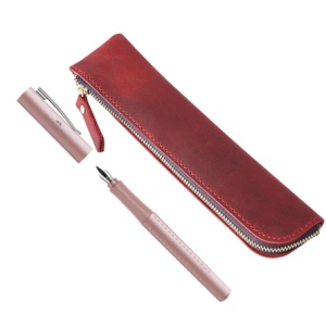 SET Suport + Stilou Faber-Castell Rosu