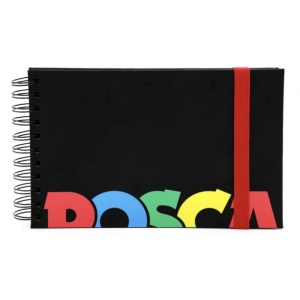 Sketchbook UNI Posca 1, A5, 96pag, cu spira, 3 tipuri de hartie (negru / alb / kraft) - Img 2