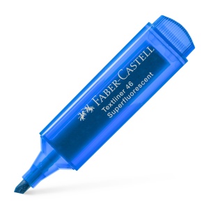 Textmarker Albastru Superfluroscent 1564 Faber-Castell - Img 1