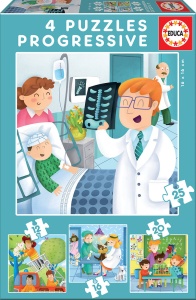 4 Puzzle progresiv Meserii