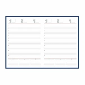 Agenda nedatata A5, hartie offset alb, coperta turcoaz - Img 2