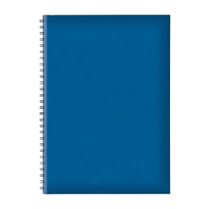Agenda nedatata B5 TUCSON, hartie offset alb, spira ascunsa, coperta albastru