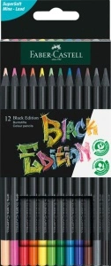 Creioane Colorate 12 Culori Black Edtion Faber-Castell