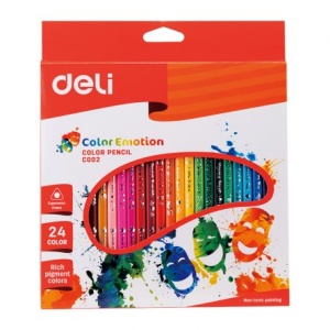 Creioane Colorate 12 Culori Color Emotion Deli