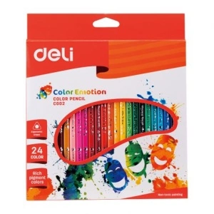 Creioane Colorate 12 Culori Color Emotion Deli