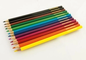 Creioane Colorate 12 Culori Cutie Metal Eberhard Faber - Img 3