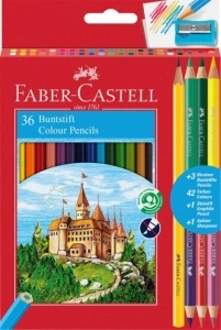 Creioane Colorate 36+3 Culori Eco Faber-Castell