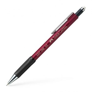 Creion Mecanic 0,5mm Rosu Metalizat Grip 1345 Faber-Castell
