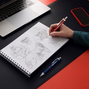 Creion Mecanic 0.5mm Tikky 3 Albastru Retro Rotring - Img 4
