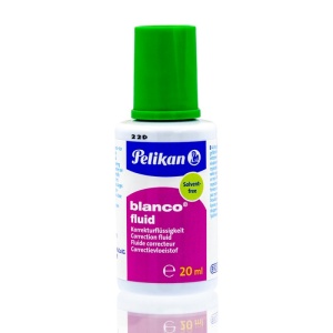 Fluid corector (pasta corectoare) Pelikan Blanco, 20ml, pe baza de apa, cu pensula - Img 1