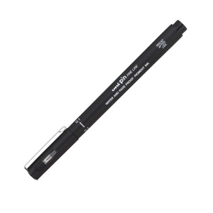 Liner 1.0mm Negru UNI PIN-200, pe baza de apa